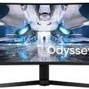 SAMSUNG 49" Odyssey Neo G9 Series G95NA 4K UHD Curved Gaming Monitor, 240Hz, 1ms, Mini LED Display, G-Sync and FreeSync Premium Pro, LS49AG952NNXZA, White & Black