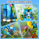 INSOON 3 in 1 Flower Cat Parrot Butterfly Building Set, Animal Figures Building Toy for Home Office Art Decor, 412 PCS Building Block Easter Gift for Kids Boys Girls Ages 6 7 8 9 10 11 12+ Adults