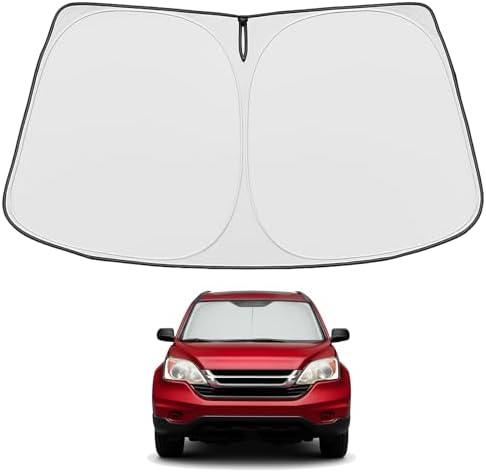 Proadsy 2025 Upgrade Windshield Sun Shade Custom Fit 2023-2024 2025 Honda CRV 4-Layer Foldable Front Sunshade Protector Sun Visor Blocks UV Rays Keep Car Cooler Accessories