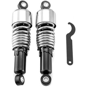 WSays Rear Shocks 10.5 Inch Lowering Kit Preload Adjustable Compatible with Harley Sportster 883 1200 1988-2003 and 2004-2022 Chrome