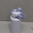 POWCAN 40 oz Insulated Water Bottle with 2-in-1 Straw and Spout Lid, Keep Cold 24H, Leak-Proof, BPA-Free, Double Wall Stainless Steel Water Bottle for Sports, Gym, Travel, and School (Lupine)