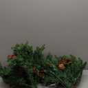 Pre-Lit Artificial Christmas Tree Urn Filler,Lighted Holiday Planter Filler with LED Lights,Tripod Stake,with Cones & Red Berries,Christmas Porch Decorations for Home,Porch & Yard (2PCS-D)