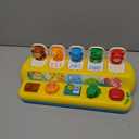 Interactive Pop up Animal Toys with Music & Light, Montessori Cause and Effect Toys for 1 Year Old Boy Girl Early Learning Musical Baby Toy 9-12-18 Months STEM Toddler Toy Age 1-2 Gift for Infant