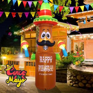 10FT Carnival Inflatable Decorations, Outdoor Holiday Inflatable Decorations with LED Lights
