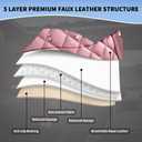 SCOMEE Leather Car Seat Covers Full Set Automotive Seat Protectors