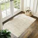 Entryway Rugs 2x3,Abstract Neutral Farmhouse Washable Non Slip Kitchen Rugs,Tan Beige