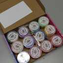 12 Pack Fruit Butter Slime Kits for Kids, with Watermelon, Lemon, Peach, Strawberry, Avocado and Cherry Charm,Cute Stuff for Girls Fragrant DIY Slime, Stress Relief Toys for Girls and Boys.