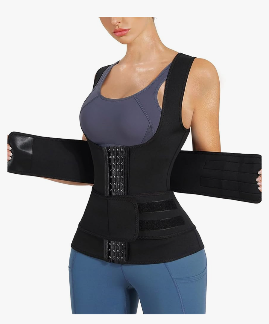 Nebility Womens' Sauna Sweat Vest Weight Loss Workout Waist Trainer, Size Medium 