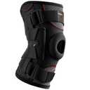 Omples Hinged Knee Brace for Knee Pain, Meniscus Tear Knee Support with Side Stabilizers for Men and Women Patella Knee Brace for Arthritis Pain Running Working Out Black (Large)