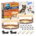 2 Pack Flea Traps for Inside Your Home, Indoor Flea Light, Bed Bug Killer with 8 Sticky Pads & 4 Light Bulb, Odorless Natural Insect Infestation Treatment Trap for Kid Pet