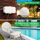Flemoon [2 Pack] Outdoor Electrical Box Waterproof, Medium Weatherproof Electrical Box (11.5x5.2x4 inch) w/6 Cable Entry Ports, Extension Cord Cover for Power Strip, Timer, Holiday Light, White