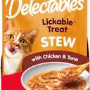 Hartz Delectables Stew Lickable Wet Cat Treats for Adult & Senior Cats, Chicken & Tuna, 1.4 Ounce (Pack of 12)