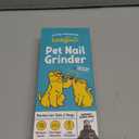 LuckyTail Pet Nail Grinder for Dogs and Cats - Super Quiet and Low Vibration Electric Dog Nail Grinder with 2 LED Lights - USB Rechargeable and Cordless - 2 Speeds - Small to Large Pets (White)