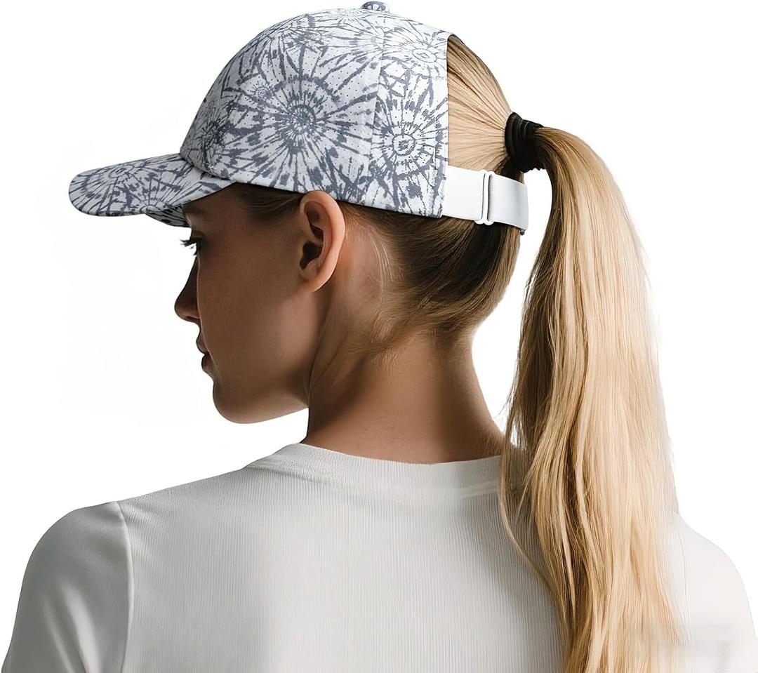 FEINION Women Ponytail Baseball Cap Outdoor Girls Messy Bun Hat for Daily Wear Cooling for Running Golf Sports