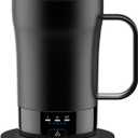 Self-Heating Coffee Mug, 14oz Heated Coffee Mug Rechargeable - Temperature Control Cup Keep Drinks Hot, Smart Cup Great Gift for Women & Slow Sippers (Black)