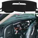 Dash Cover Custom Fit for Chevy Chevrolet Silverado 1500 LT/WT 2007-2013 2500 HD / 3500 HD/GMC Sierra 2007-2013 .Dashboard Cover Mat Pad Carpet (08-13, Black) Y74