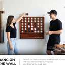 SPORT BEATS Giant Wooden 4 in a Row Connect Game 2.7 Ft Indoor/Outdoor, 33.2 inches x 29 inches x 3.3 inches