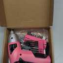 Hi-Spec Small Electric Screwdriver, Mini Drill Set, Rechargeable 3.6V Cordless Screwdriver with 26 Driver Bits, Power Tool for Small Projects & Home Use, Pink