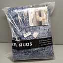 WITSHOCK Living Room Area Rugs 6x9: Abstract Rugs Machine Washable for Bedroom Carpet Resistant Non-Slip Carpet Large Indoor Floor for Dining Room Farmhouse Nursery Blue Brown