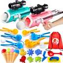 28 Pack Snow Toys-Snowball Maker Toy for Kids Winter Outdoor Toys with Snowball Launcher, Duck Snowball Maker, Animal Sand Molds for Toddlers Kids Boys Christmas Girls