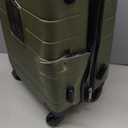 Wrangler Smart Spinner Hardside Luggage, 22-Inch Carry-On, Olive Green