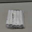 PATIKIL 5" Tall Candle Covers Sleeves, 10Pcs Metal E12 Chandelier Socket Sleeves with Insulation Heat Shrinkable Flame Retardant Tube Bulb Light Base Holder for Lamps, White