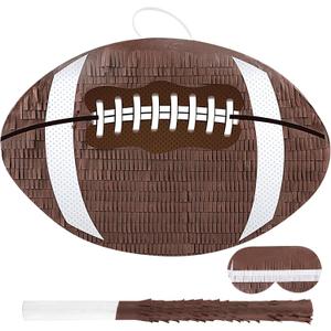 Football Pinata with Pinata Stick & Hanging Football Party Decorations Footballs Games for Footballs Sport Themed Birthday Party Supplies