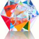 Color Crystal Faceted Optical Prism Beam Splitter Light Refracting Photography Science Glass Prisms