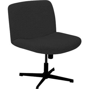 Lavish Cover Water Resistant Criss Cross Chair Cover, Jacquard Fabric Elastic Office Chair Cover,Wide Comfy Desk Chair Cover,Armless Chair Cover Protects Chair Stains and Wear(Jacquard:Black,No Chair)