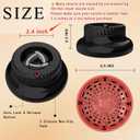 Universal Portable Blow Dryer Diffuser for Curly and Natural Wavy Hair, Hair Dryer Diffuser for Curly and Natural Wavy Hair (Black&Red)