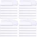 Hoolerry 10 Pack Bedding Twin Fitted Sheets Bulk Fitted Twin Size Bottom Sheets 38'' x 75'' Fits Mattresses up to 12" Deep(White)