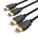 4K HDMI Cable 6FT 2 Pack, High Speed HDMI Cable Shielded Cord for Gaming Monitor Support 4K@60Hz, 2K@120Hz, Ethernet, HDR, 3D, ARC Compatible with Roku TV, Laptop, PS5, Xbox, HDTV