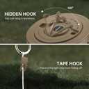 MORIKO Camping String Lights, 2 in 1 Colorful Outdoor String Lights with 7 Lighting Modes (33FT), IPX4 Waterproof, 25s Rapid Recovery, Rechargeable LED Camping Lantern for Outdoor Tent Hiking Decor