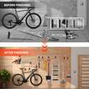2 Pack Heavy Duty Steel Utility Wall Hooks, Wall Mount Garage Storage Organizer for Hanging Ladders, Bikes,Garden Tools, Skis