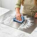 Stainless Steel Cutting Board with Lip, Countertop Metal Chopping Board, 31.5"L x 19.7"W