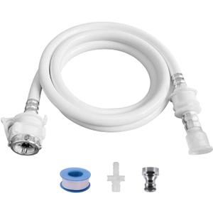 portable washing machine hoses, Suitable for Twin Tub washing machine, mini washing machine,(quick connect) (PVC, 6.56FT/2 Meters)