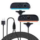 4 x 2 in 1 Switch 2 Charger Cable Compatible with Nintendo Switch 2,NS2 Controller Dual Charger,8.2 Ft,Magnetic, Durable Nylon Plaiting, Joycon 2 Charger for Nintendo Switch 2 Cable