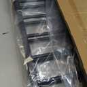 Babelio Baby Gate for Stairs & Doorways, 26-43" W 34" H Extra Tall| No Bottom Bar| Easy Installation| One-handed Operation| Auto-close| Hardware Mount (Drill Needed) Safety Dog/Pet Gate Indoor (Black)