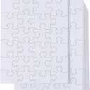 Juvale 48 Sheets Blank Puzzles to Draw On Bulk  6x8 inch Make Your Own Jigsaw Puzzle for Kids Crafts Projects (28 Pieces Each)