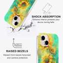Magnetic for iPhone 13 Case Cute for Women, [Compatible with Magsafe][Drop Protection] Slim Colorful Flowers Oil Painting Printed Girly Floral Phone Case for iPhone 13