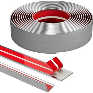26 Feet Inside & Outside Corner Trim Molding, Flexible Peel and Stick Corner Guards Protector for Tile and Wall Edges Gaps, Sliver