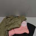 3 Pack Girls' Sweatpants Wide Leg Drawstring Casual Kids Joggers Open Bottom Loose Solid Teen Pants with Pockets (X-Large, Army Green, Coral Pink, Black)