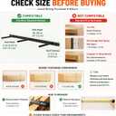 2Pcs Heavy Duty Floating Shelf Bracket,Wall Mounting Brackets for Shelves, Invisible Hidden Floating Shelf Hardware（34" x 6" x 1.5" with Tools & Jig）