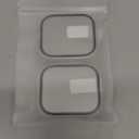 Misxi 2 Pack Tempered Glass Case Compatible for Apple Watch Series 11 (2025) Series 10 46mm, Hard PC Screen Protector Overall Protection Scratch-Resistant Cover for iWatch, 1 Silver + 1 Transparent