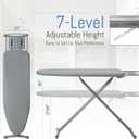 Heavy Duty Ironing Board Full Size 43"x13", Height Adjustable