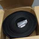 Vinyl Wall Base Baseboard Molding Trim 6" Flexible Self Adhesive Rubber Wall Base Moulding Trim Peel and Stick Design, 6 Inch x 40 Feet, Black