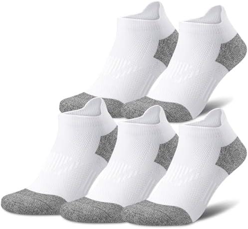 Gonii Compression Athletic Socks Cushioned Anti-Blister Comfort Fit Ankle Socks 5-6 Pairs. size small