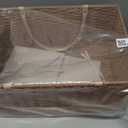 HBlife Large Baby Diaper Caddy Organizer, Paper Rope Storage Baskets Nursery Bin with Removable Divider, Portable Car Organizer for Diapers, Baby Shower Gifts, Newborn Essentials Must Haves