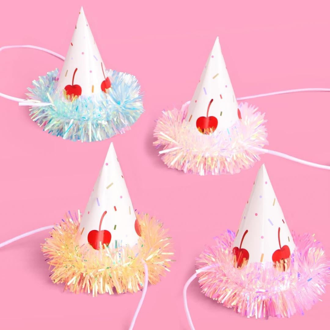 xo, Fetti Mini Party Hats  10 Party Hats | Dog Cat Birthday, Pet Party, Birthday Cake, Cute Stuffed Animals, Colorful, Fun, Celebration
