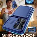 Vizvera for Samsung Galaxy S26 Ultra Case Wallet RFID [Cards Holder][Camera Cover][Edge Raised] Full Body Rugged Shockproof Silicone Phone Case for Galaxy S26 Ultra 6.9" 2026,Blue